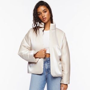 Open-Front Puffer Jacket